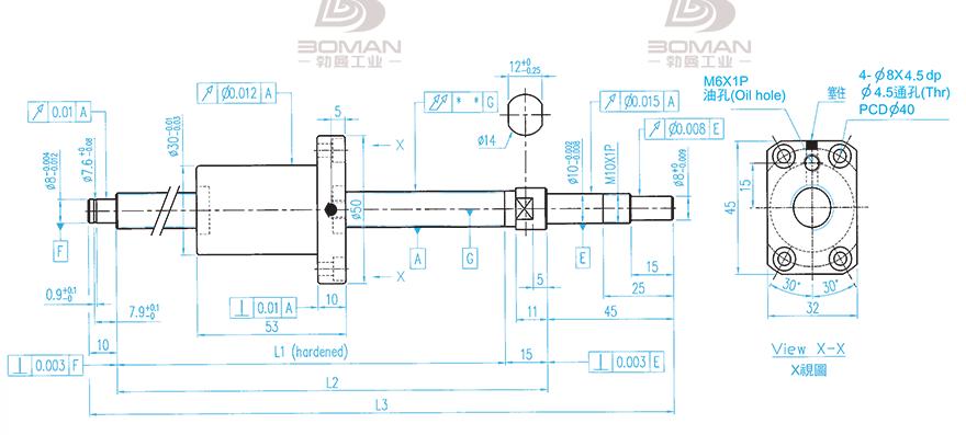 TBI XSVR01210B1DGC5-280-P1 tbi互换sfu滚珠丝杆螺母